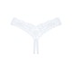 Кружевные танга Obsessive Heavenlly crotchless thong XS/S, с доступом