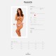 Мереживні танга Obsessive Heavenlly crotchless thong XL/2XL, з доступом
