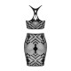 Еротичний напівпрозорий комплект Obsessive K101 top & skirt S/M/L, топ, спідниця
