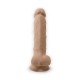 Фаллоимитатор с вибрацией SilexD Vetus Vibro Flesh (MODEL 1 size 8in) + LRS, двухслойный, диам.4,2см