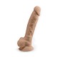 Фаллоимитатор с вибрацией SilexD Vetus Vibro Flesh (MODEL 1 size 8in) + LRS, двухслойный, диам.4,2см