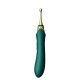 Мультифункциональный вибратор Zalo — Bess 2 Turquoise Green, 4 насадки, подогрев