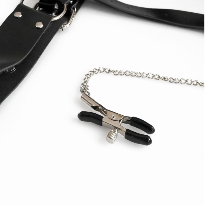 Бондажный набор с металлическим анальным крюком Art of Sex Beatrice Bondage set with anal hook № 1