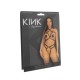 Стрепы-портупея с чокером Leg Avenue Satin elastic harness teddy, One size, Black