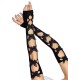 Митенки Leg Avenue Butterfly applique arm warmers Black, бабочки