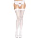 Чулки-сетка со швом сзади Leg Avenue Butterfly back seam thigh highs One size White