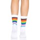 Носки женские в полоску Leg Avenue Pride crew socks Rainbow, 37–43 размер