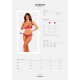 Комплект белья Obsessive Lacelove cupless 2-pcs set XS/S Red, открытый доступ, открытая грудь
