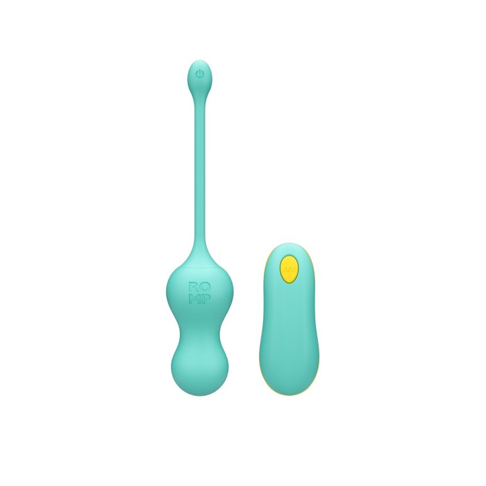 Виброяйцо для точки G с пультом управления Romp Cello Light Teal, водонепроницаемое