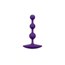 Анальне намисто Romp Amp Dark Purple, силікон, макс. діаметр 2,6 см