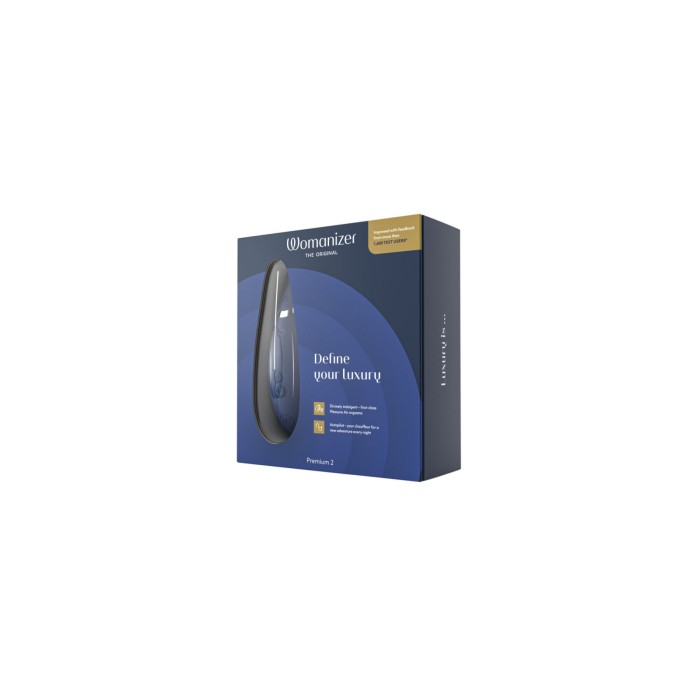 Вакуумний кліторальний стимулятор Womanizer Premium 2 - Blueberry, функції Autopilot та Smart Silence