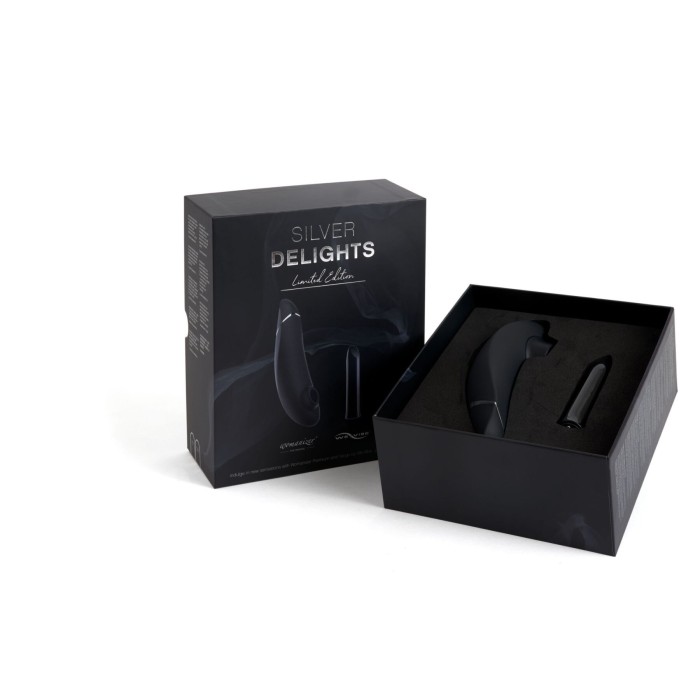 Премиальный подарочный набор Silver Delights Collection: Womanizer Premium и We-Vibe Tango