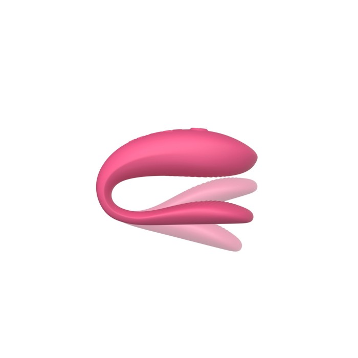 Смарт-вибратор для пар We-Vibe Sync Lite Pink, 10 виброрежимов, можно совмещать с проникающим сексом