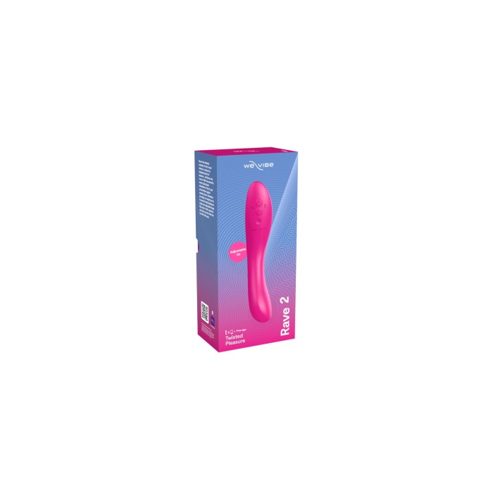 Смарт-вібратор We-Vibe Rave 2 Twisted Pleasure Pink, для точки G та входу в піхву, 2 мотори