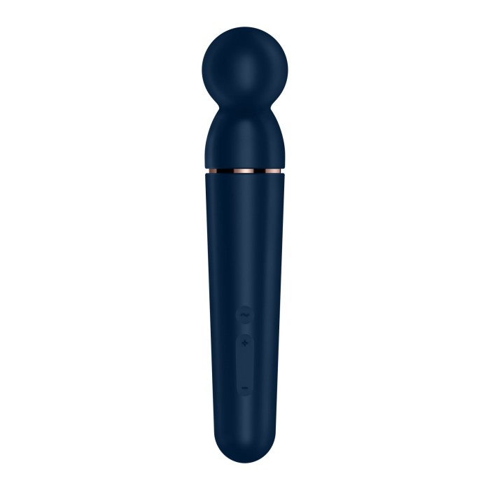 Вибромассажер Satisfyer Planet Wand-er Blue/Rosegold, очень мощный, беспроводной