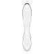 Двусторонний стеклянный дилдо Satisfyer Dazzling Crystal 1 Transparent, очень прочный, без стоппера