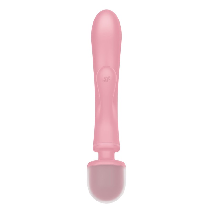 Вібратор-кролик з вібромасажером Satisfyer Triple Lover Pink, 3 мотори