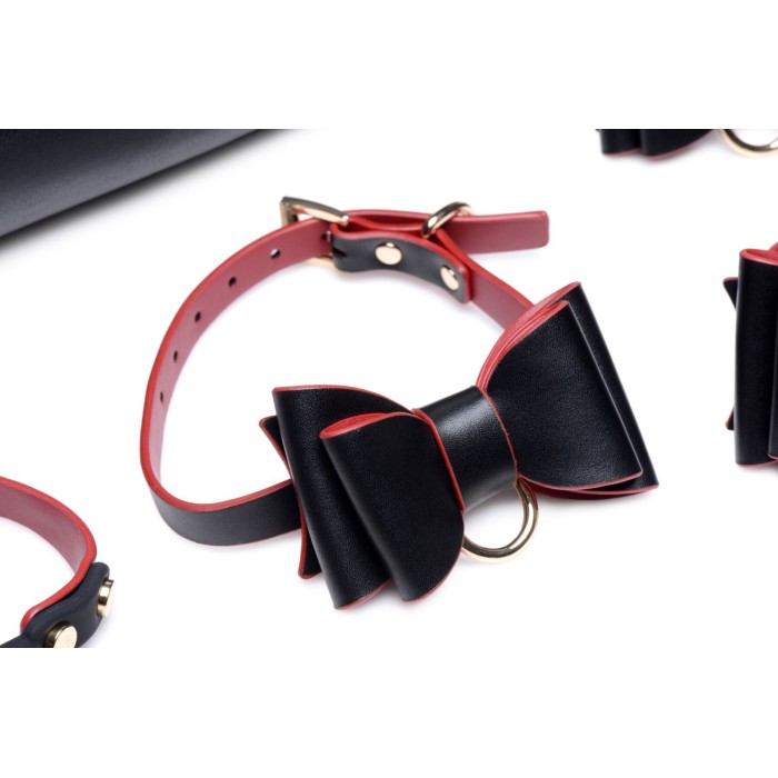 Набор БДСМ с дорожной сумкой Master Series: Bow — Luxury BDSM Set With Travel Bag, 11 предметов