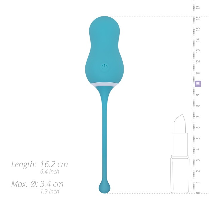 Виброяйцо Cala Azul – Elena Vibrating Egg With Remote Control, 10 режимов, пульт ДУ
