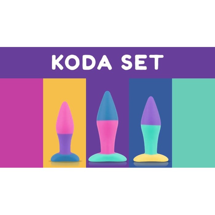 Набор анальных пробок PMV20 Koda – Butt Plug Set, диаметр 2,9 см, 3,9 см, 5 см