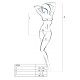 Бодистокинг с имитацией корсетной шнуровки Passion BS094 One Size, white, цветочный узор, с доступом