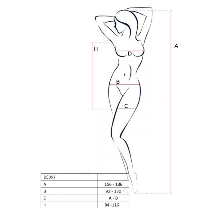 Мини-платье с вертикальным узором Passion BS097 One Size, red, плетение по бокам