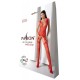 Бодистокинг с плетением на груди Passion BS099 One Size, red, открытый доступ, имитация подвязок