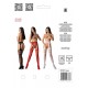 Эротические колготки-бодистокинг со шнуровкой на бедрах Passion S026 One Size, red, с доступом
