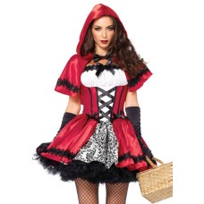 Эротический костюм Красной шапочки Leg Avenue Gothic Red Riding Hood XL, платье, накидка