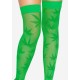 Чулки с рисунком Leg Avenue 420 Net thigh highs Green