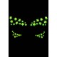 Украшение-звездочки для тела Leg Avenue Celeste face jewels sticker, наклейки, светятся в темноте
