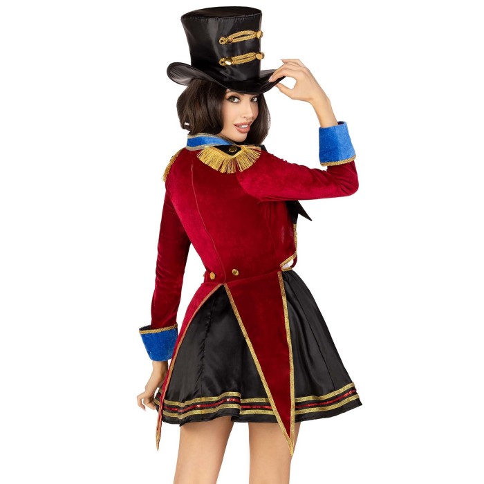 Костюм циркачки Leg Avenue Classic Ringmaster Costume S, платье, шляпа