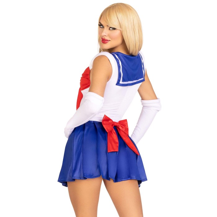Эротический костюм Сейлор Мун Leg Avenue Sexy Sailor XS, платье, перчатки, бант