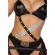 Эротический костюм кошечки-госпожи Leg Avenue Mistress Kitty M, перчатки, комбинезон, маска