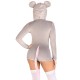Комбинезон-костюм мышки Leg Avenue Comfy Mouse XS, с капюшоном