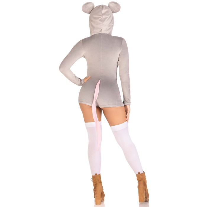 Комбинезон-костюм мышки Leg Avenue Comfy Mouse L, с капюшоном