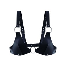 Лиф из натуральной кожи Feral Feelings - Bikini Top Black
