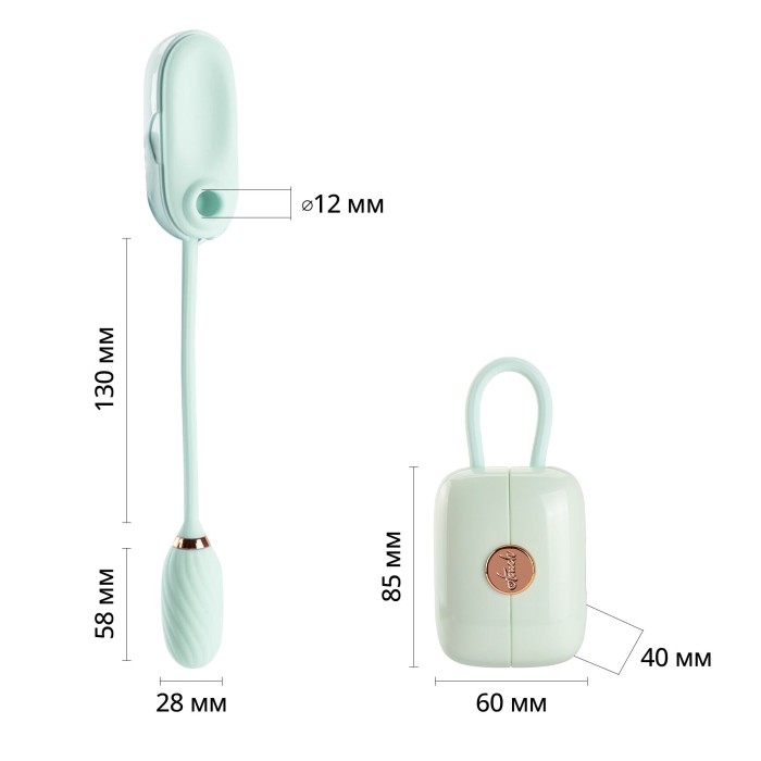 Вакуумный клиторальный стимулятор Otouch Louis Vibrate Teal с виброяйцом, в кейсе
