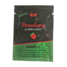 Пробник лубриканта на водной основе Intt Strawberry (2 мл)