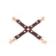 Кожаная крестовина Liebe Seele Wine Red Hogtie