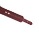 Кожаный ошейник с поводком Liebe Seele Wine Red Curved Collar, замок-сердечко