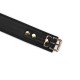 Ошейник с поводком Liebe Seele Black Organosilicon Collar with Leash, экокожа