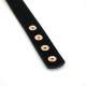 Ошейник с зажимами для сосков Liebe Seele Rose Gold Memory Collar with Nipple Clamps, кожа