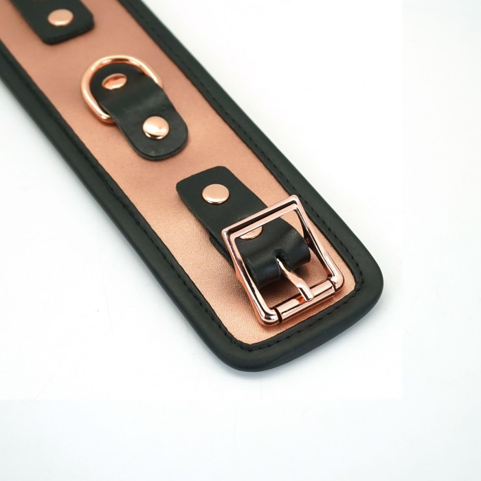 Наручники Liebe Seele Rose Gold Memory Wrist Cuff, натуральная кожа, розовое золото