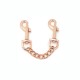Наручники Liebe Seele Rose Gold Memory Wrist Cuff, натуральная кожа, розовое золото