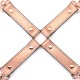Крестовина для фиксации Liebe Seele Rose Gold Memory Hog Tie, натуральная кожа, розовое золото