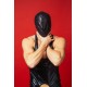 Закрытый кожаный капюшон D&A Deprivation mask Leather