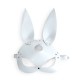 Шкіряна маска Зайчика Art of Sex - Bunny mask, колір Білий