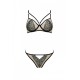 Комплект Passion LORINA SET, S/M, beige, бюстгальтер и трусики