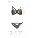 Комплект Passion LORINA SET, S/M, beige, бюстгальтер и трусики